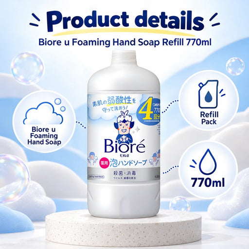 Biore u Foaming Hand Soap Refill 770ml — Product details