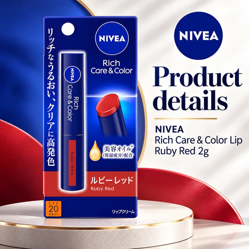 NIVEA Rich Care & Color Lip Ruby Red 2g — Product details