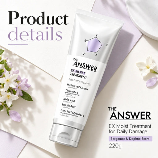 THE ANSWER EX Moist Treatment for Daily Damage Bergamot & Daphne Scent 220g — Product details