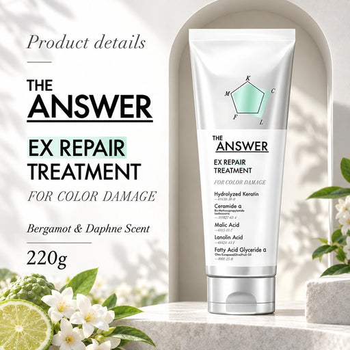 THE ANSWER EX Repair Treatment for Color Damage Bergamot & Daphne Scent 220g — Product details