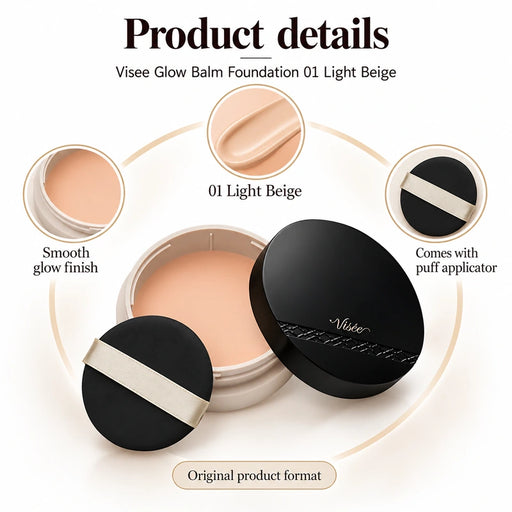 Visee Glow Balm Foundation 01 Light Beige — Product details
