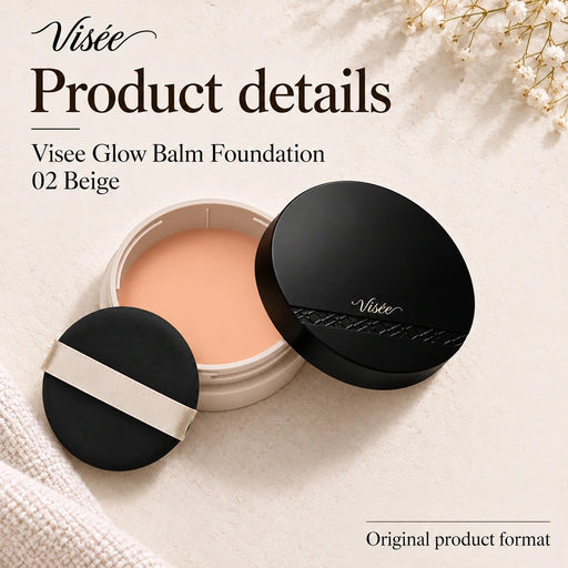 Visee Glow Balm Foundation 02 Beige — Product details