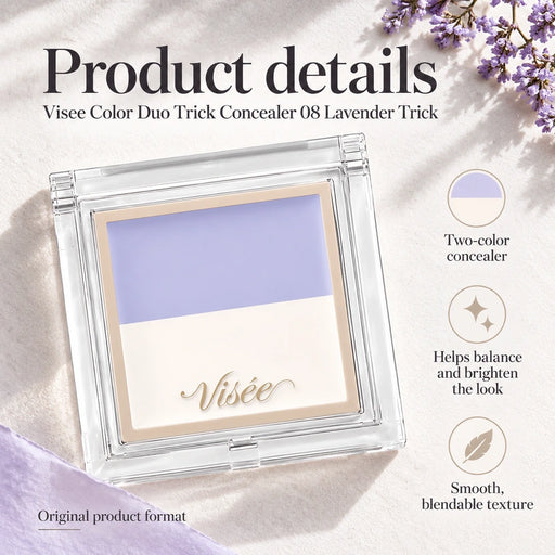 Visee Color Duo Trick Concealer 08 Lavender Trick — Product details