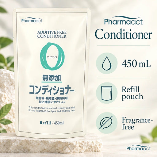 Kumano Yushi Pharmaact Additive-Free Conditioner Refill 450ml — Product details