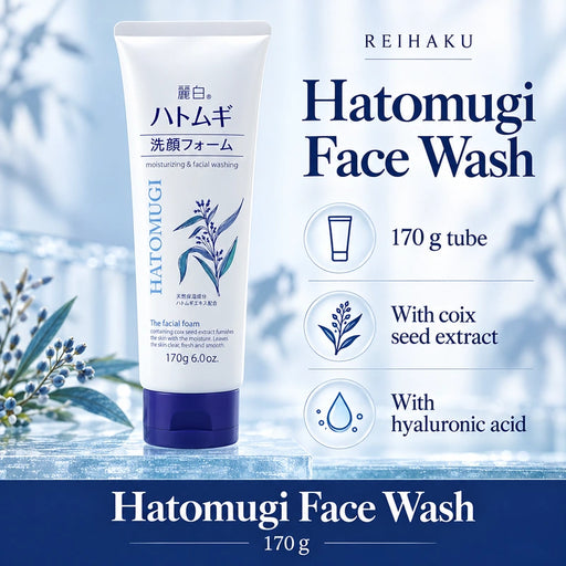 Kumano Yushi Reihaku Hatomugi Face Wash Foam 170g — Product details
