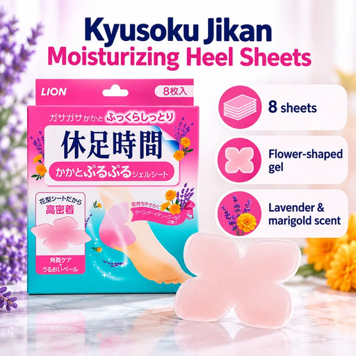 Kyusoku Jikan Moisturizing Heel Sheets — Product details