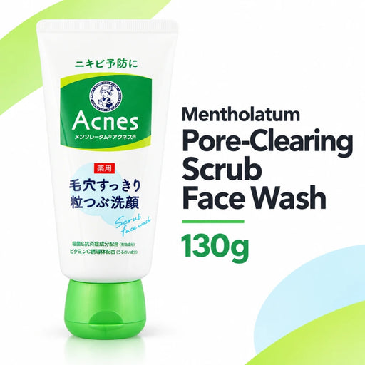 Mentholatum Pore-Clearing Scrub Face Wash 130g — Product details