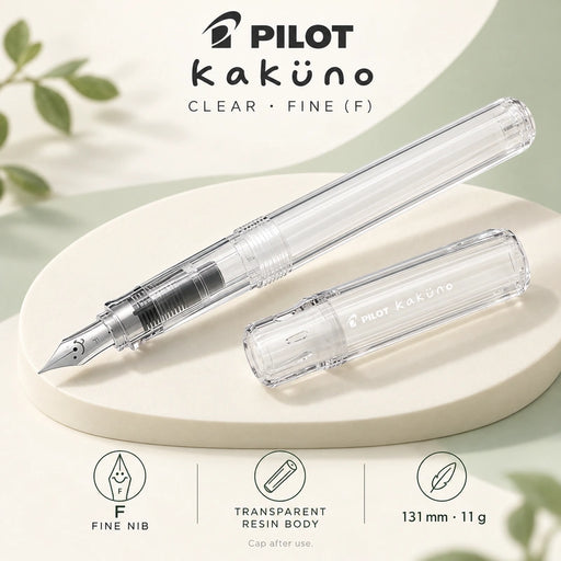 PILOT Kakuno Fountain Pen Non-Color Clear Fine — Product details