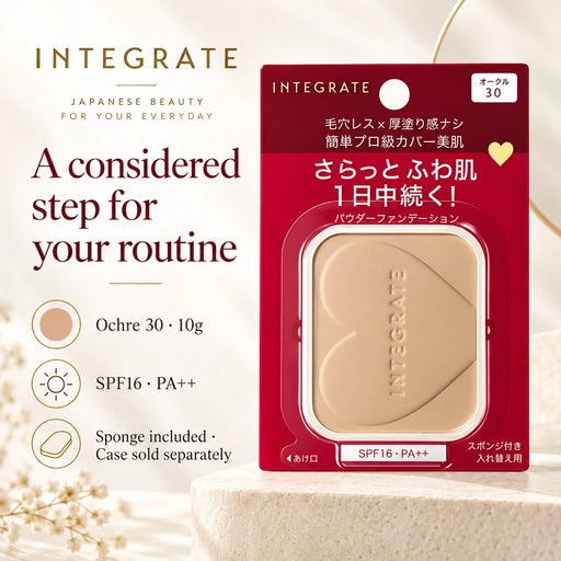 Shiseido Integrate Pro Finish Foundation Refill Ochre 30 — Product details