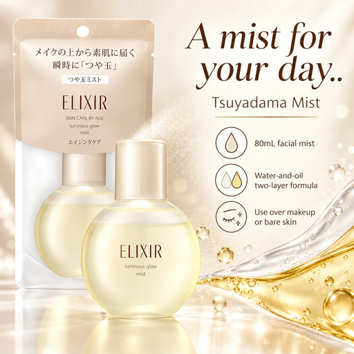 Shiseido Elixir Glow Ball Mist 80ml — Product details