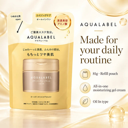 Shiseido AQUA LABEL Special Gel Cream EX Oil-In Refill 81g — Product details